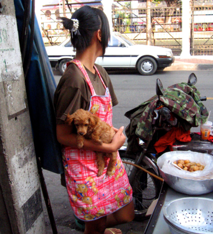 womandogthaistreetfood